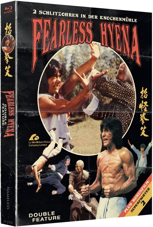 Fearless Hyena (1979) Cover A, Double Feature, Limited Edition, Mediabook, 2 Blu-rays
