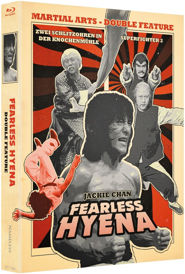 Fearless Hyena (1979) Cover B, Double Feature, Limited Edition, Mediabook, 2 Blu-rays
