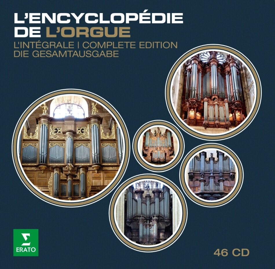 Dietrich Buxtehude (1637-1707), César Franck (1822-1890), Johann Pachelbel (1653-1706), Louis Vierne (1870-1937), … - ENCYCLOPÉDIE DE L'ORGUE - L'Intégrale - Complete Edition - Die Gsamtausgabe 46 CDs