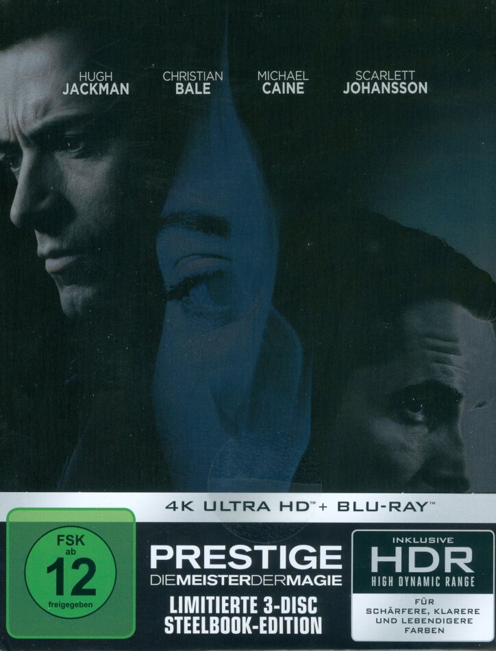 Prestige: Die Meister der Magie (2006) Limited Edition, Steelbook, 4K Ultra HD + 2 Blu-rays