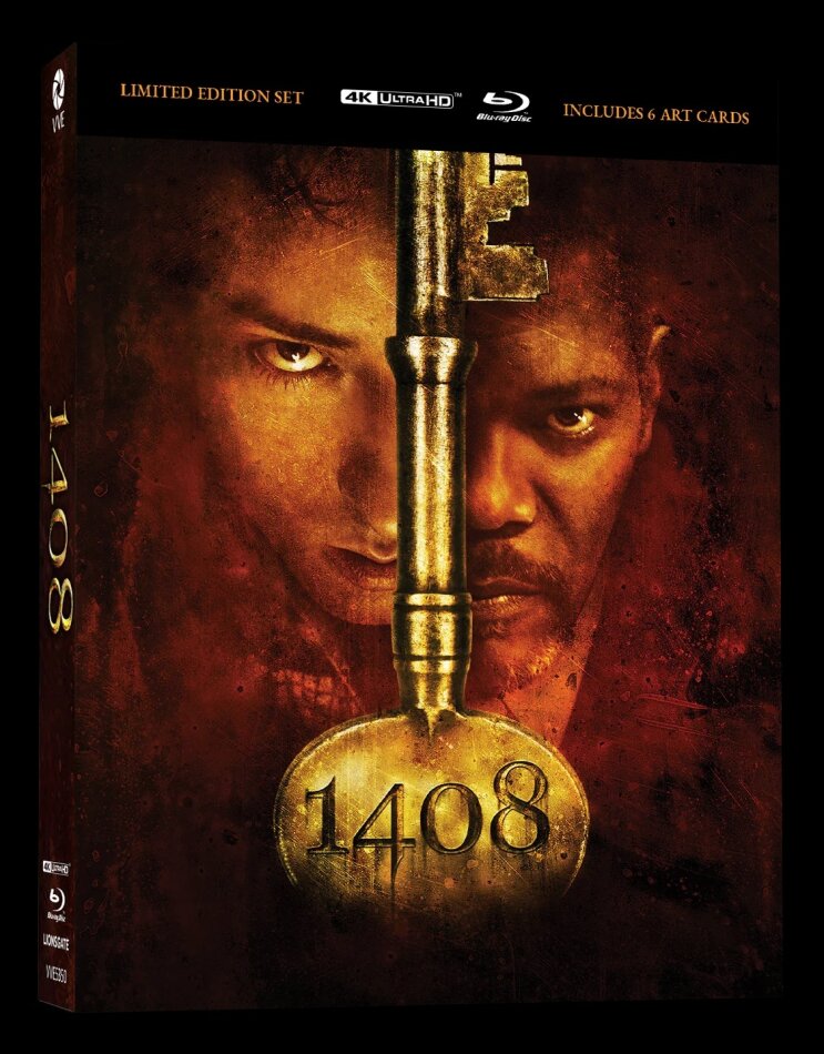 1408 (2007) Lenticular Hardcase, + Cards, Australian Release, Director's Cut, Versione Cinema, Edizione Limitata, 2 4K Ultra HDs + 2 Blu-ray