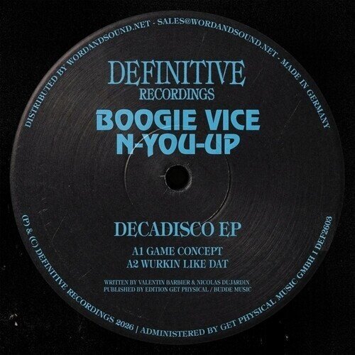Boogie Vice & N-You-Up - Decadisco Ep 12" Maxi