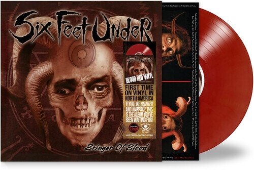 Six Feet Under - Bringer Of Blood 2026 Reissue, Brutal Planet, Blood Red Vinyl, LP