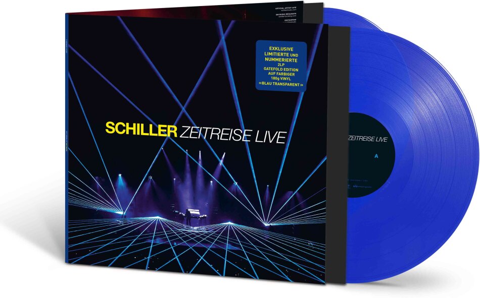 Schiller - Zeitreise - Live 2026 Reissue, Blau Transparente Vinyl, 2 LPs
