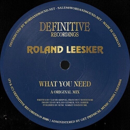Roland Leesker - What You Need 12" Maxi