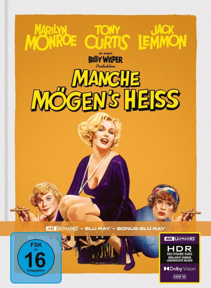 Manche mögen's heiß (1959) Limited Edition, Mediabook, 4K Ultra HD + 2 Blu-rays