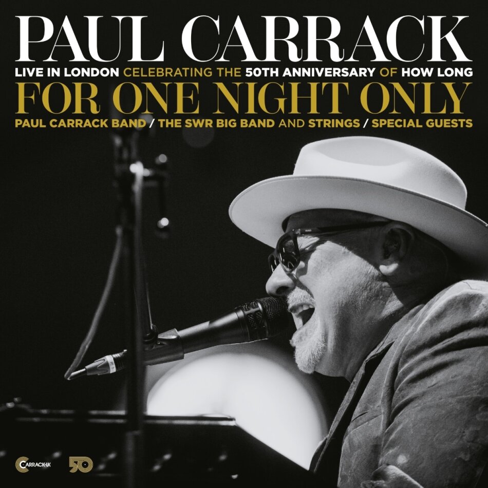 Paul Carrack - For One Night Only - Live In London 2 CDs