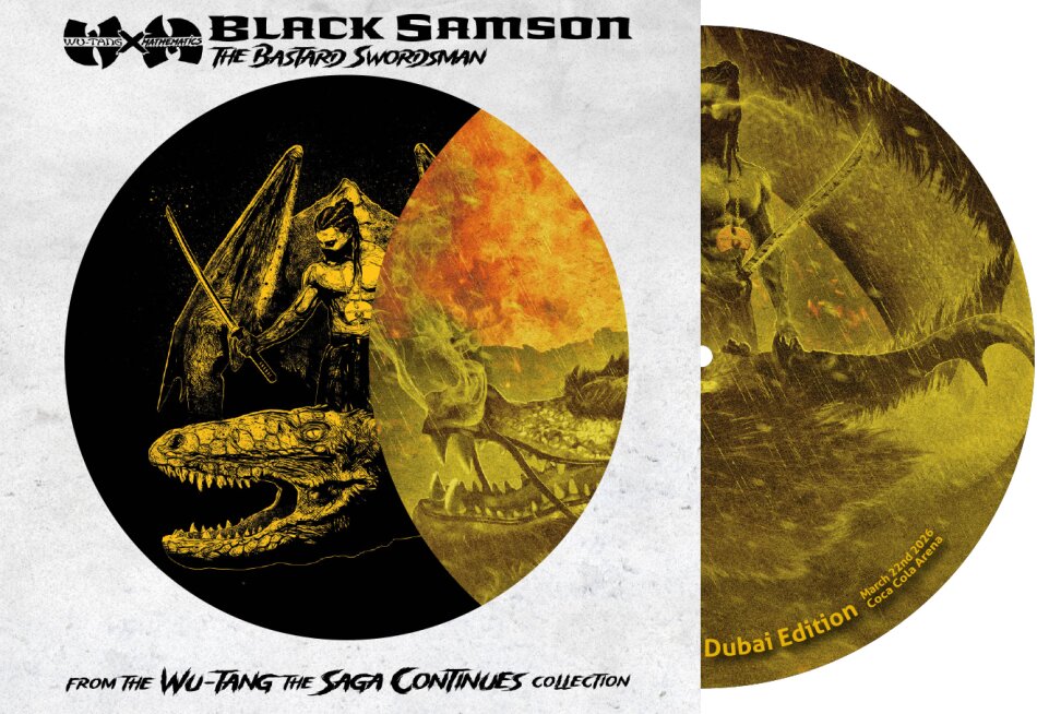 Wu-Tang Clan & Mathematics - Black Samson - The Bastard Swordsman (From The Wu-Tang The Saga Continues Collection) Dubai Edition, Picture Disc, LP
