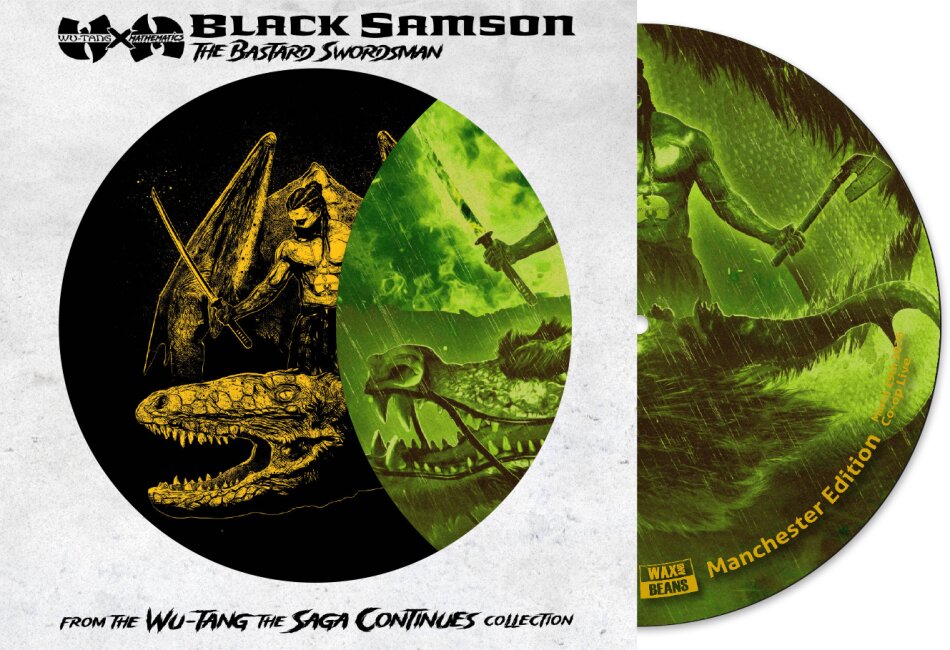 Wu-Tang Clan & Mathematics - Black Samson - The Bastard Swordsman (From The Wu-Tang The Saga Continues Collection) Manchester Edition, Picture Disc, LP