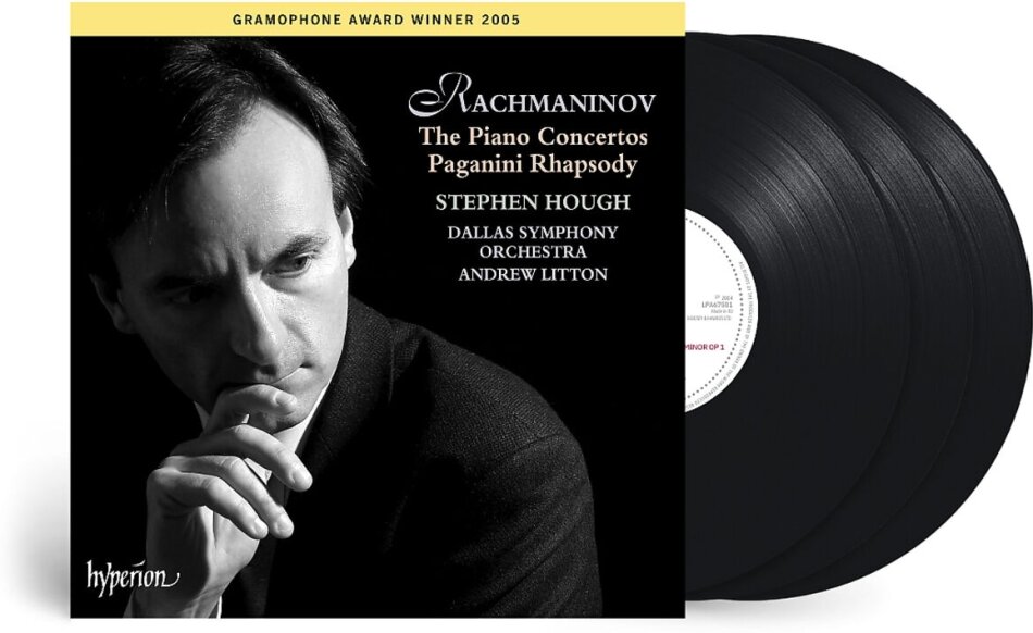 Sergej Rachmaninoff (1873-1943), Andrew Litton, Stephen Hough (*1961) & Dallas Symphony Orchestra - Klavierkonzerte, Rhapsodie Ueber Ein Thema Von Paganini 3 LPs