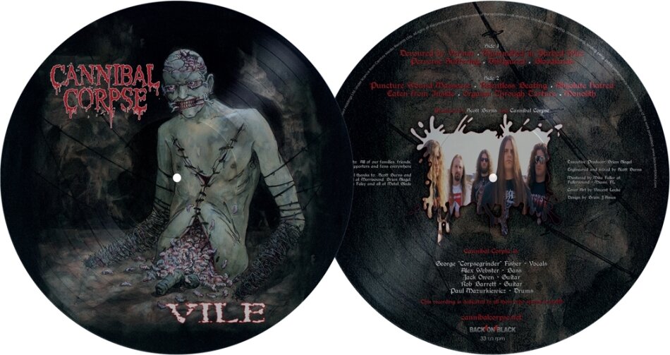 Cannibal Corpse - Vile 2026 Reissue, Picture Disc, LP