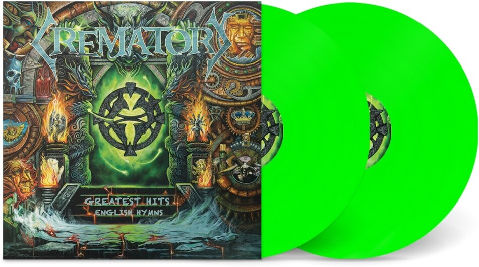 Crematory - Greatest Hits (English Hymns) Neon Green Vinyl, 2 LPs