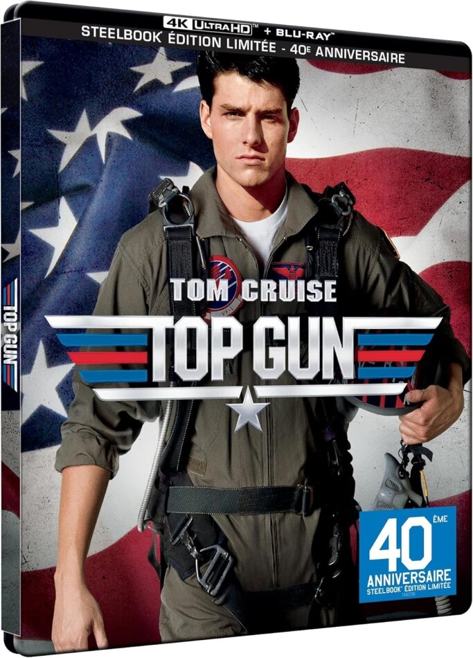 Top Gun (1986) 40th Anniversary Edition, Limited Edition, Steelbook, 4K Ultra HD + Blu-ray