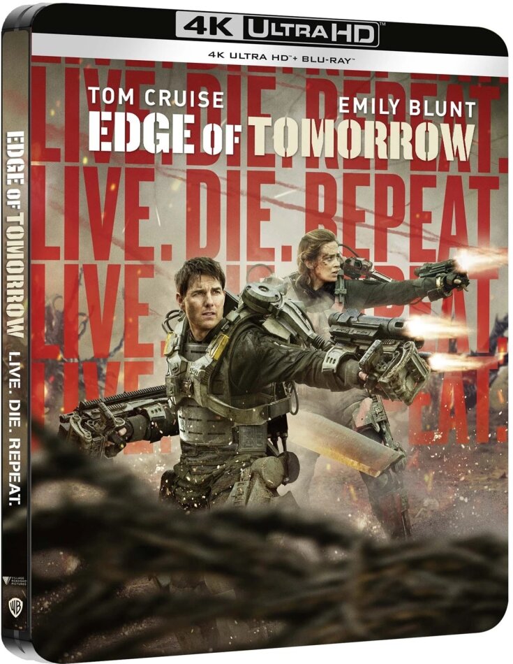 Edge of Tomorrow (2014) Édition Limitée, Steelbook, 4K Ultra HD + Blu-ray