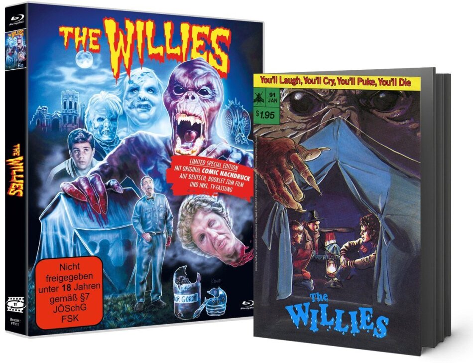 The Willies (1990) + Comic, Cover B, From The Vault, Limited Special Edition
