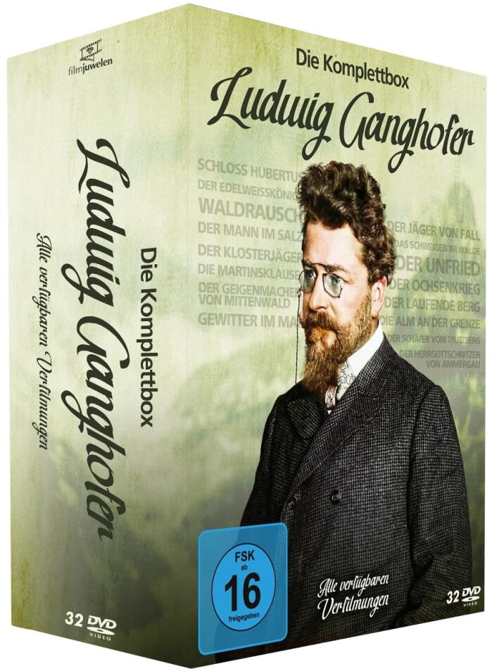 Ludwig Ganghofer Komplettbox - Alle verfügbaren Verfilmungen 32 DVDs