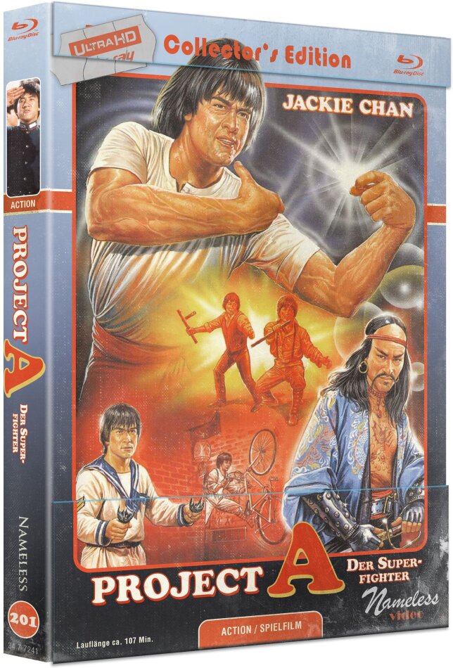 Project A - Der Superfighter (1983) Cover C, Limited Collector's Edition, Mediabook, 4K Ultra HD + Blu-ray