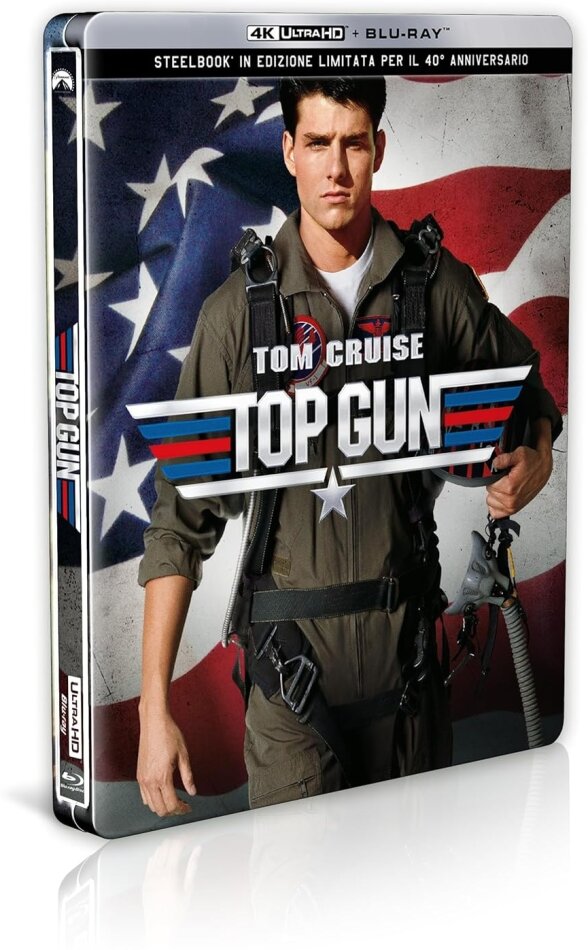 Top Gun (1986) 40th Anniversary Edition, Limited Edition, Steelbook, 4K Ultra HD + Blu-ray