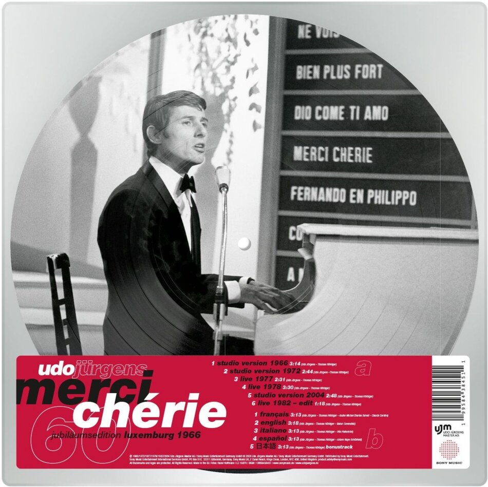 Udo Jürgens - Merci Chérie/ESC Picture Disc, LP