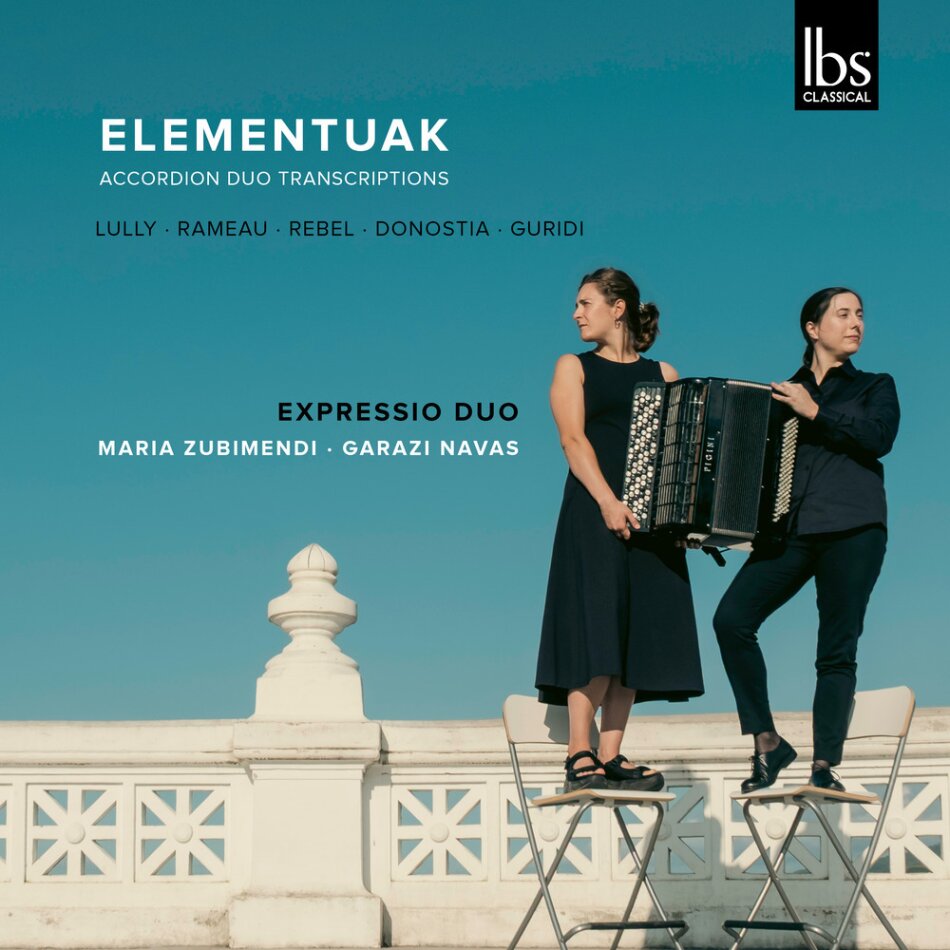 Expressio Duo, Maria Zubimendi & Garazi Navas - Elementuak - Accordion Duo Transcriptions