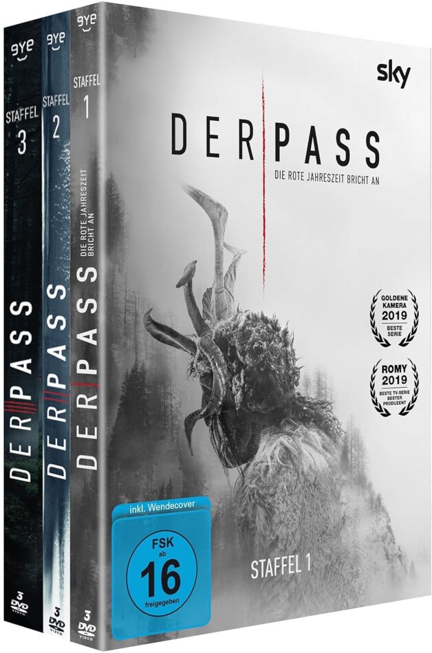 Der Pass - Staffel 1-3 Gesamtausgabe, 9 DVDs