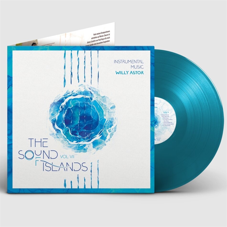 Willy Astor - The Sound Of Islands Vol. VII (Instrumental Music) Blue Vinyl, LP