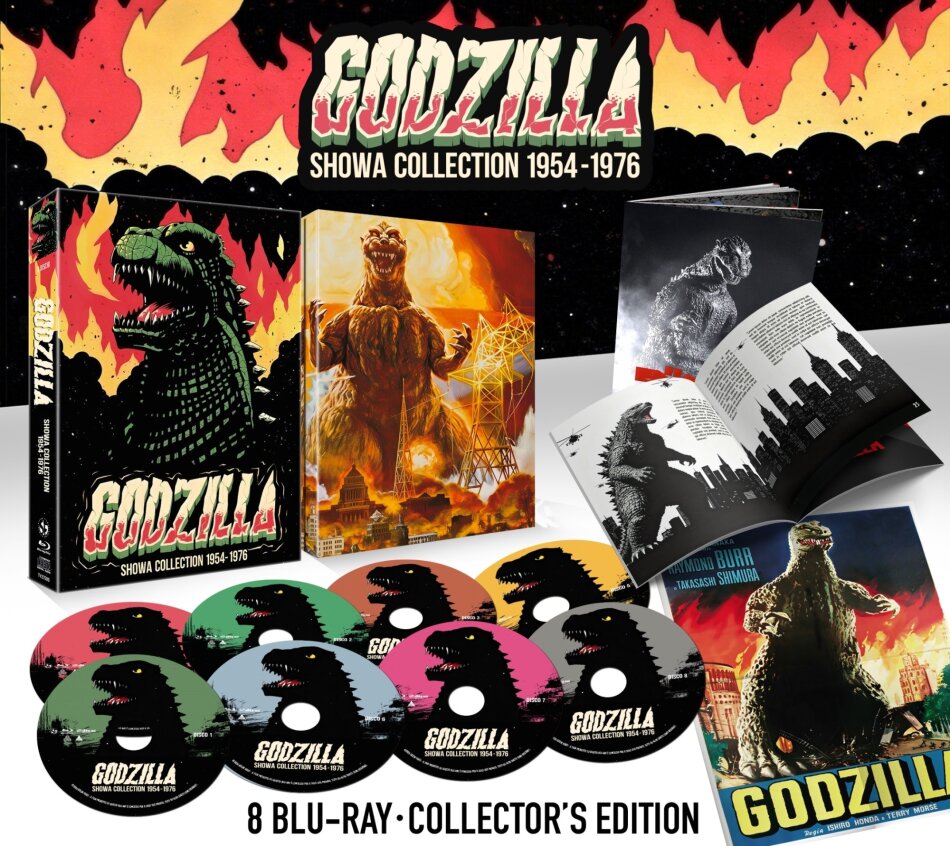 Godzilla - Showa Collection 1954-1976 Collector's Edition, 8 Blu-rays