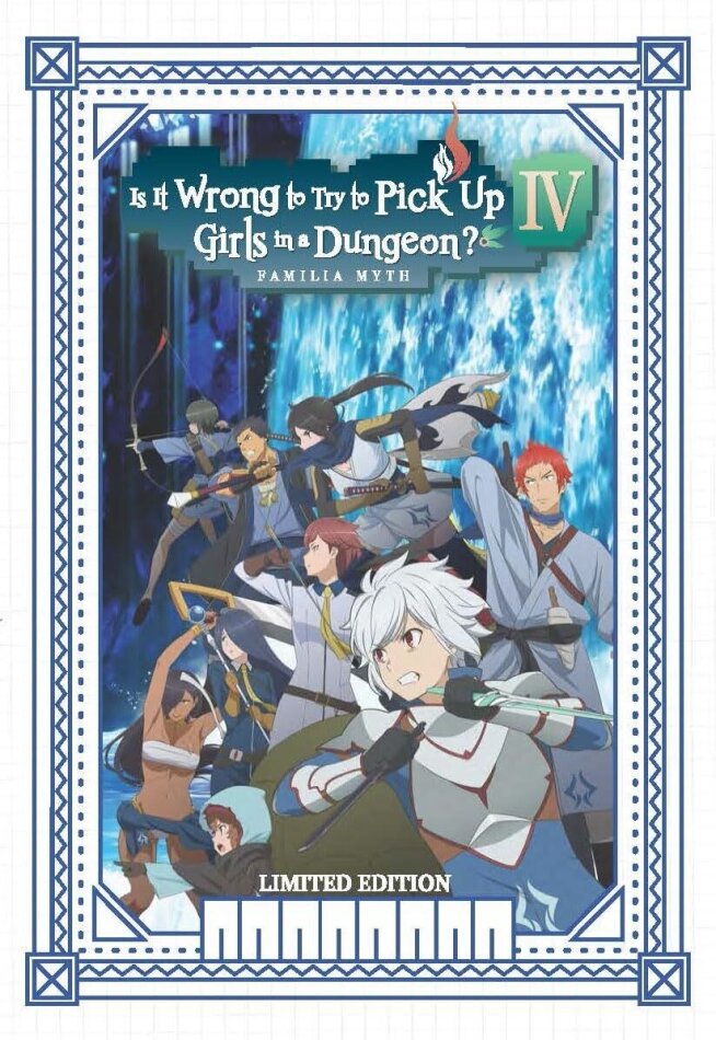 DanMachi: Is It Wrong to Try to Pick Up Girls in a Dungeon? IV - Familia Myth - Season 4 Collector's Edition Limitata, 4 Blu-ray