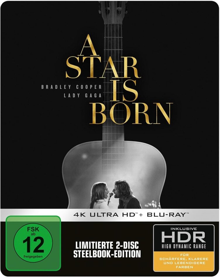 A Star Is Born (2018) Limited Edition, Steelbook, 4K Ultra HD + Blu-ray