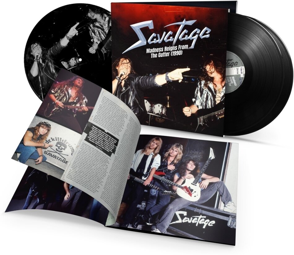 Savatage - Madness Reigns From The Gutter (1990) Gatefold, 3 LPs