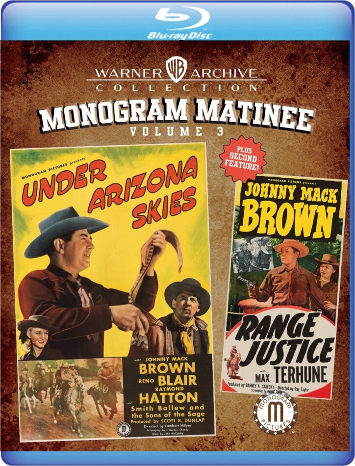 Monogram Matinee Volume 3 - Under Arizona Skies (1946) & Range Justice (1949) Warner Archive Collection, n/b
