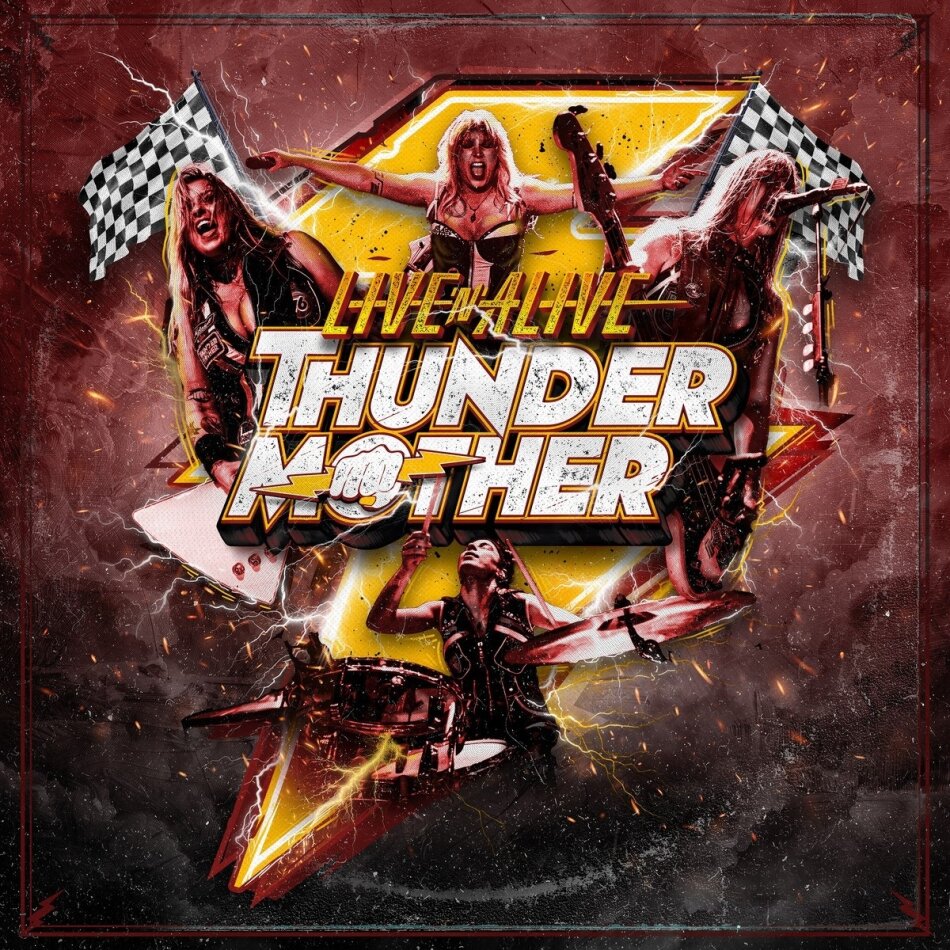 Thundermother - Live'n'Alive Solid Yellow Vinyl, 2 LPs