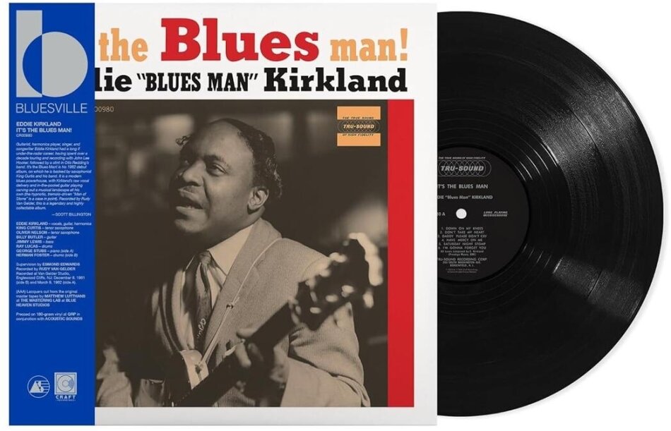Eddie Kirkland - It's The Blues Man 2026 Reissue, Bluesville Acoustic Sounds, Concord Records, LP