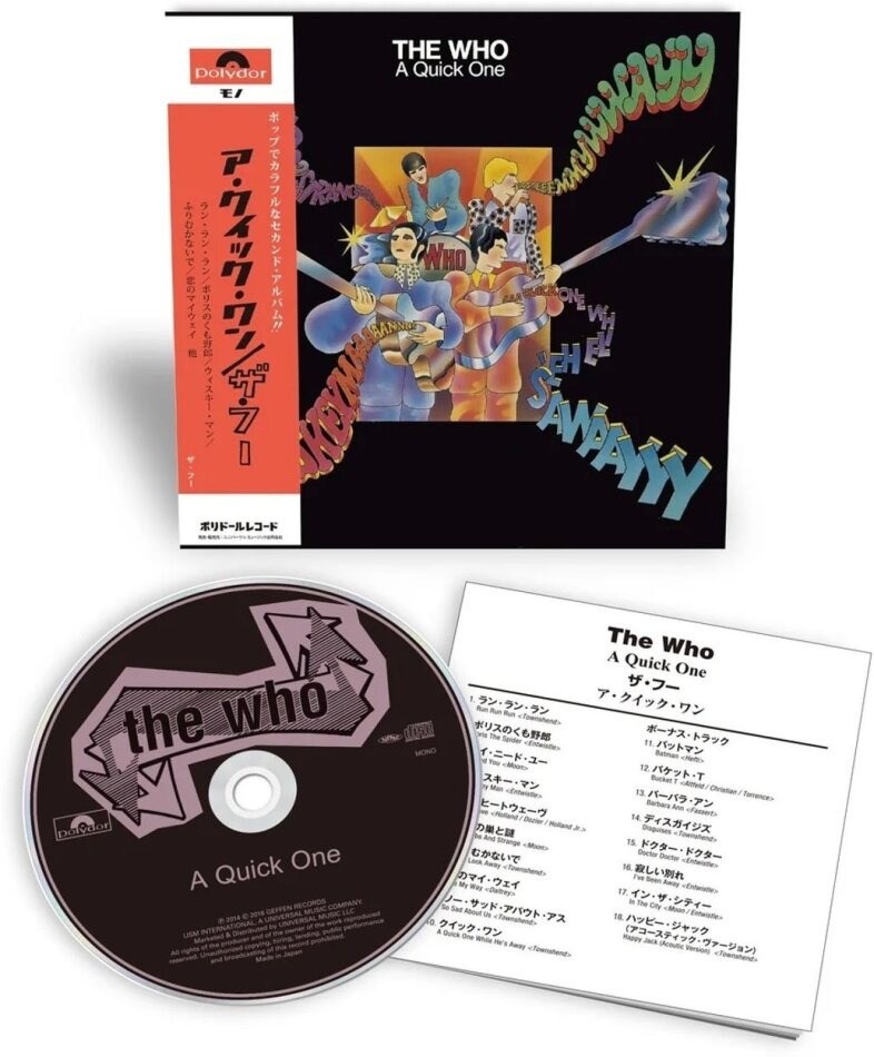 The Who - A Quick One 2026 Reissue, SHM-CD, Geffen Records