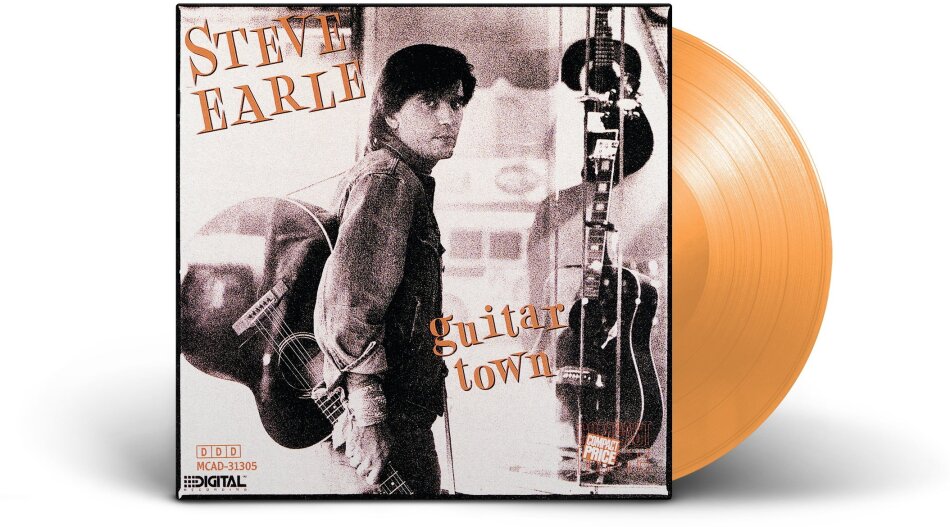 Steve Earle - Guitar Town 2026 Reissue, MCA Nashville, Edizione Limitata, Orange Vinyl, LP