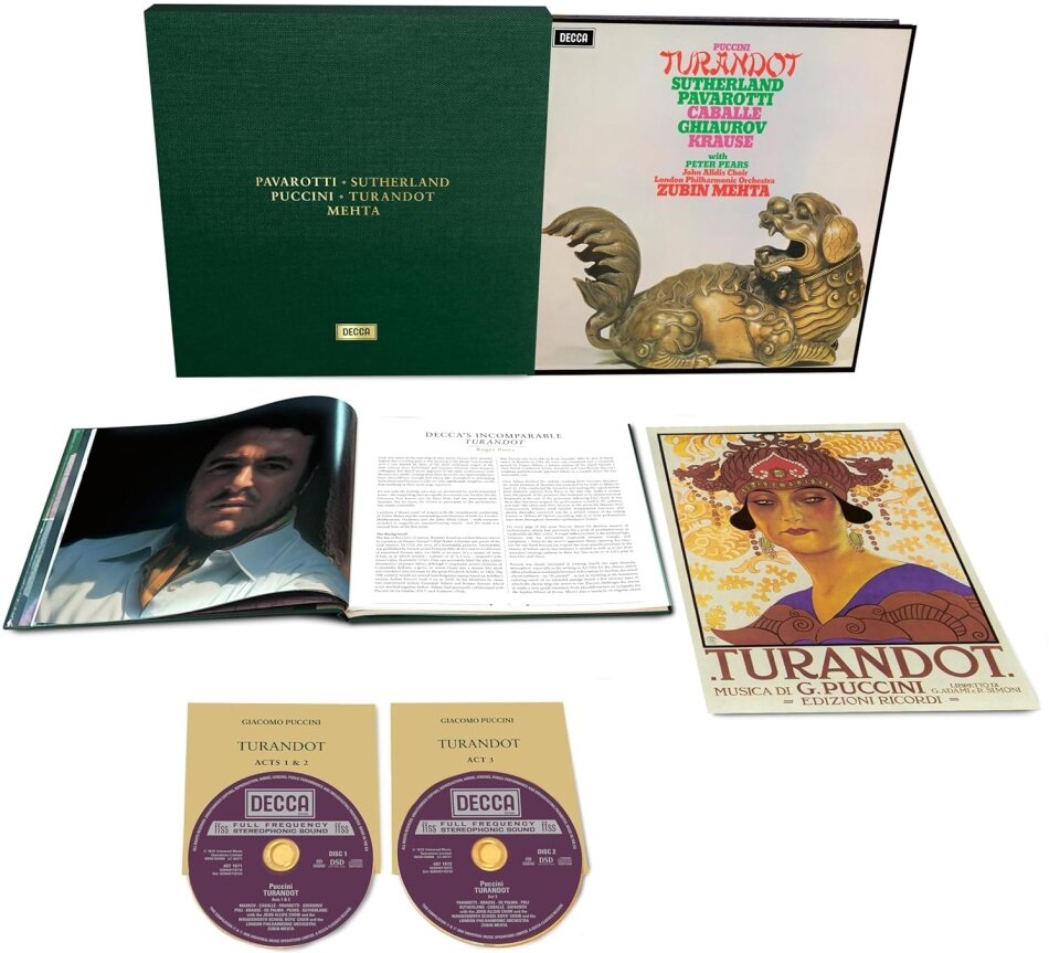 Giacomo Puccini (1858-1924), Zubin Mehta, Dame Joan Sutherland, Luciano Pavarotti & London Philharmonic Orchestra - Turandot 2 Hybrid SACDs