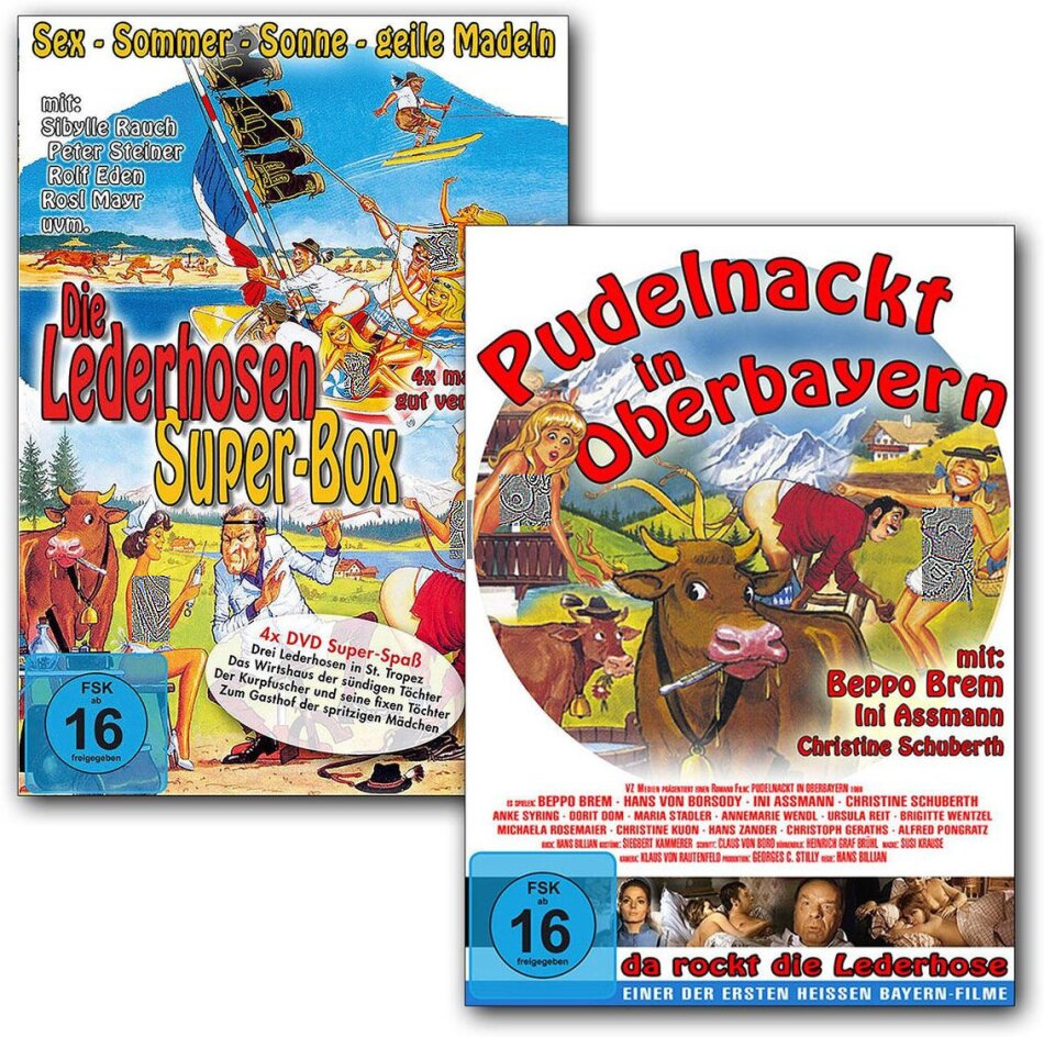 Die Lederhosen Super Box + Pudelnackt in Oberbayern 5 DVD