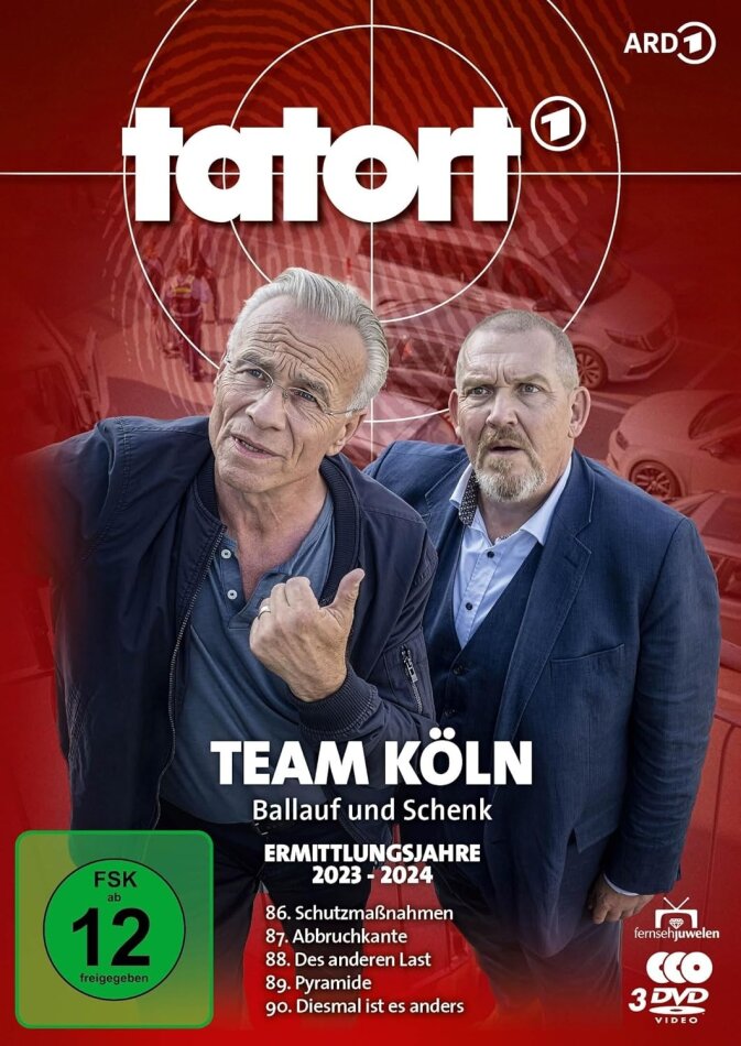 Tatort - Team Köln (Ballauf & Schenk) - Ermittlungsjahre 2023 - 2024 (Folgen 86 - 90) Fernsehjuwelen, 3 DVD
