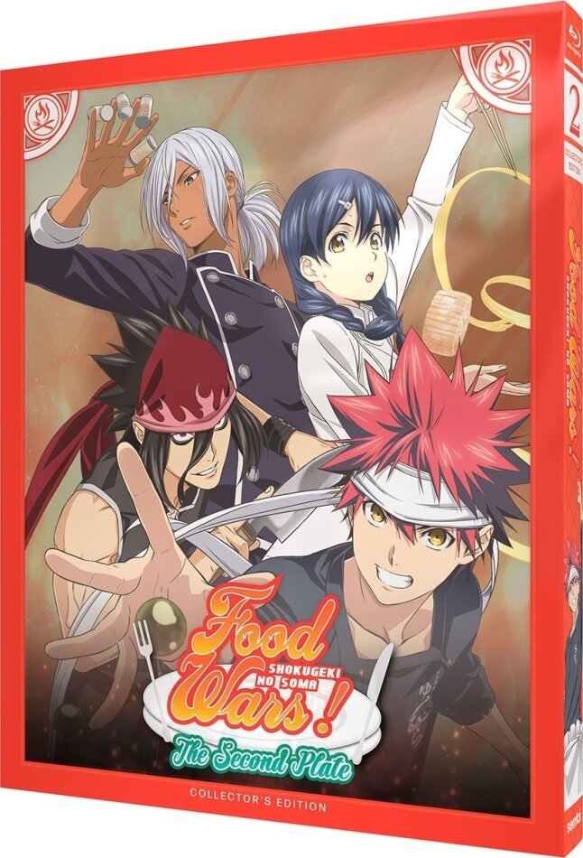 Food Wars! Shokugeki no Soma: The Second Plate - Season 2 Collector's Edition, Steelbook, 2 Blu-rays