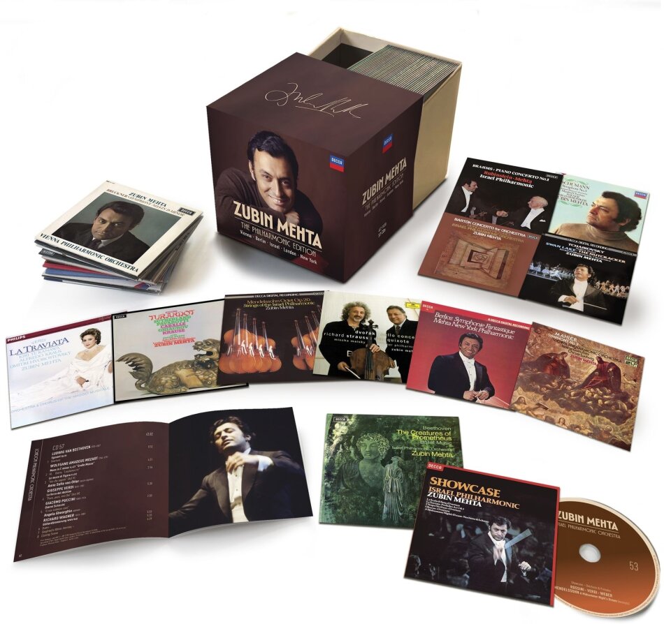 Zubin Mehta - The Philharmonic Edition - Vienna, Israel, LDN, NY Boxset, 57 CDs