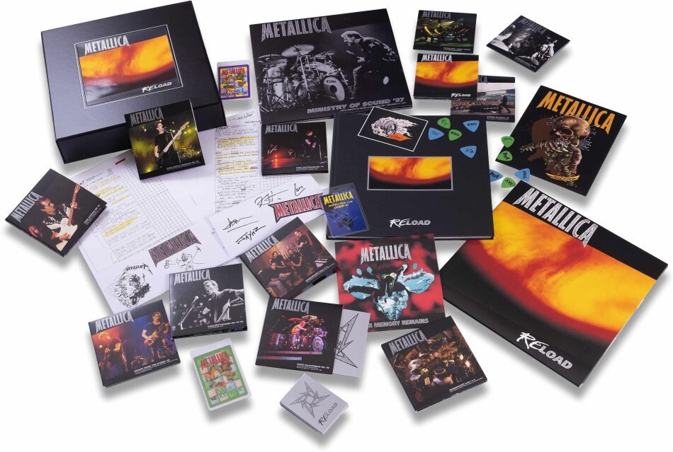 Metallica - Re-Load Limited Boxset, 2026 Reissue, 2025 Remaster, Mercury, 5 LPs + 15 CDs + 4 DVDs + 7" Single