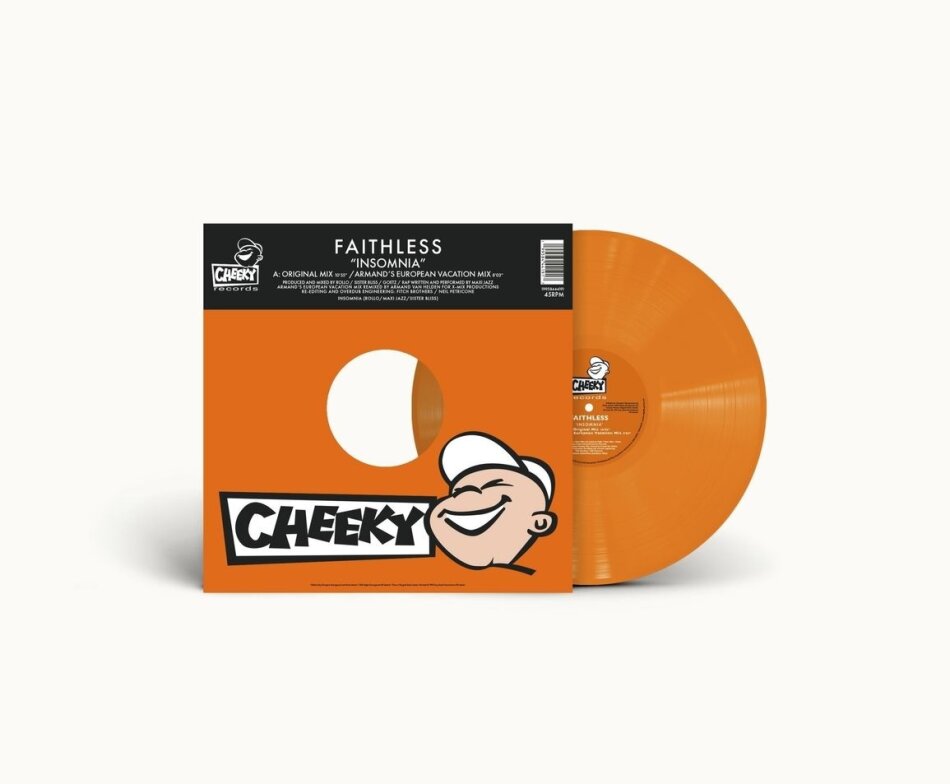 Faithless - Insomnia 2026 Reissue, Sony, Édition Limitée, Orange Bio Vinyl, LP
