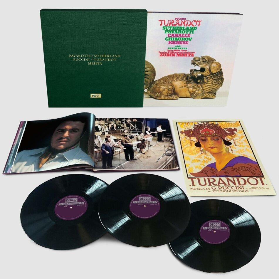 Giacomo Puccini (1858-1924), Zubin Mehta, Dame Joan Sutherland, Montserrat Caballé, … - Turandot Limited Edition, 3 LPs