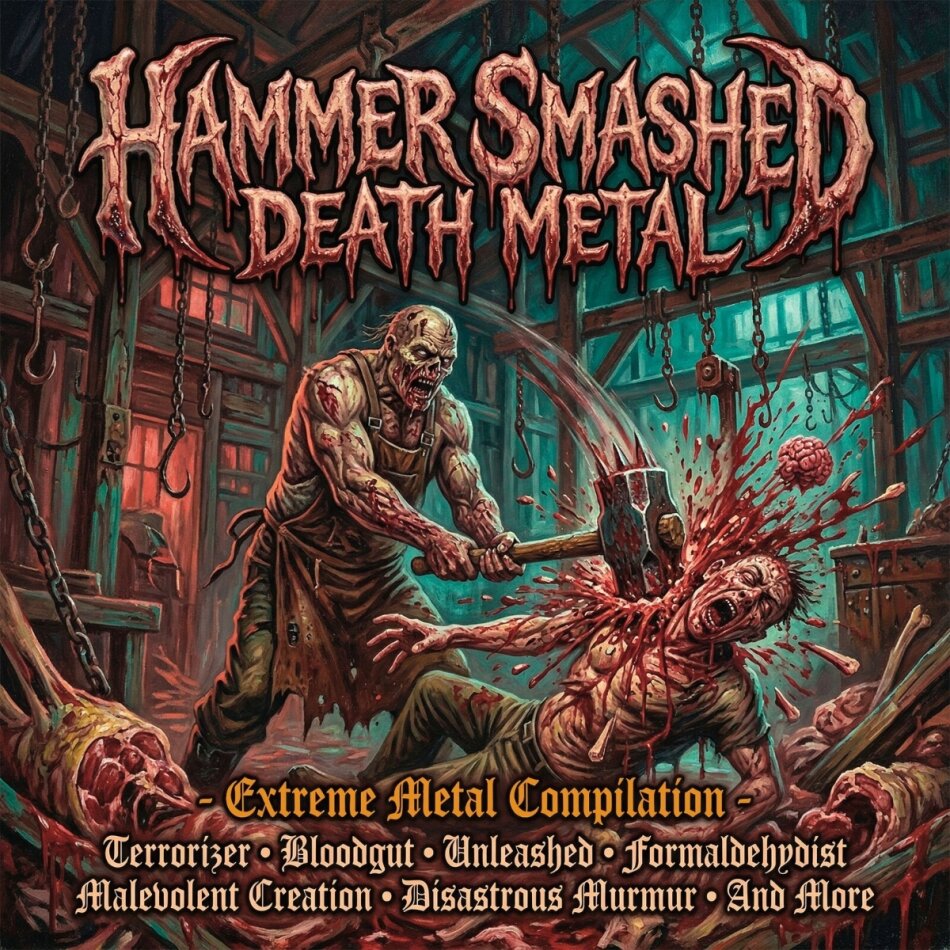 Hammer Smashed Death Metal Blue Line