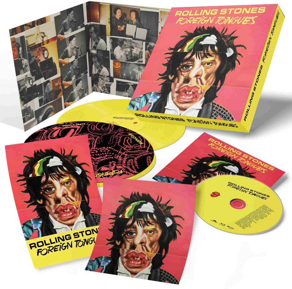 The Rolling Stones - Foreign Tongues Limited Boxset, Gatefold, Yellow Vinyl, 2 LPs + Blu-ray