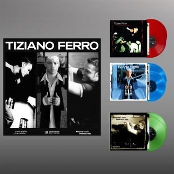 Tiziano Ferro - Tiziano Ferro Collection Limited Edition, Red / Blue / Green Vinyl, 6 LPs