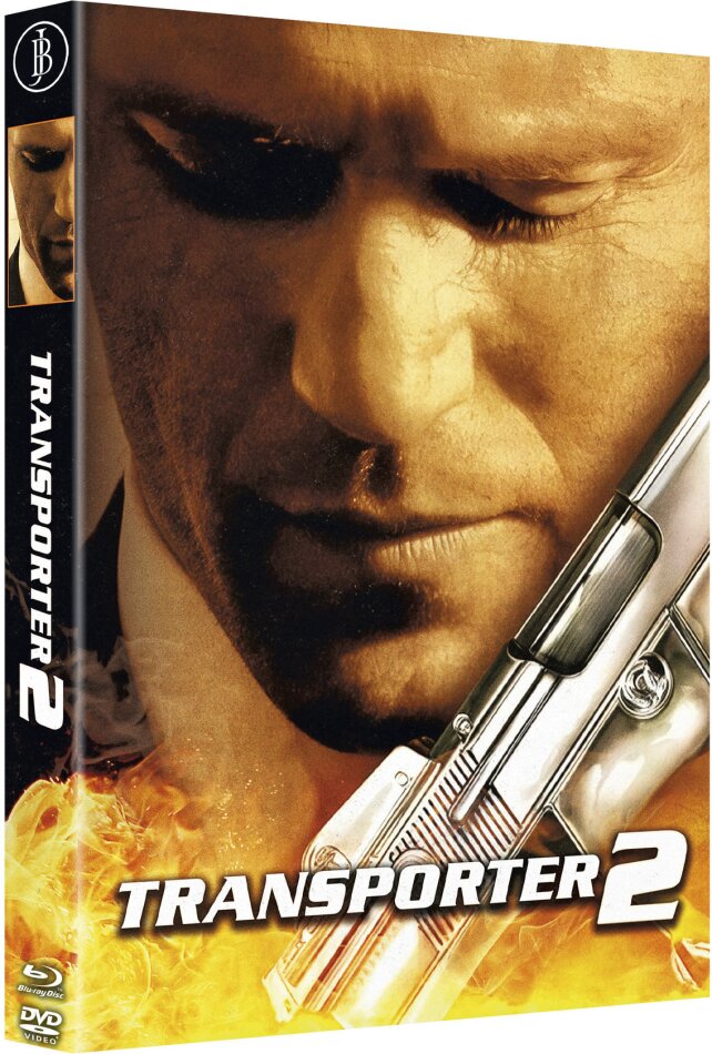 Transporter 2 (2005) Cover B, Limited Edition, Mediabook, Blu-ray + DVD