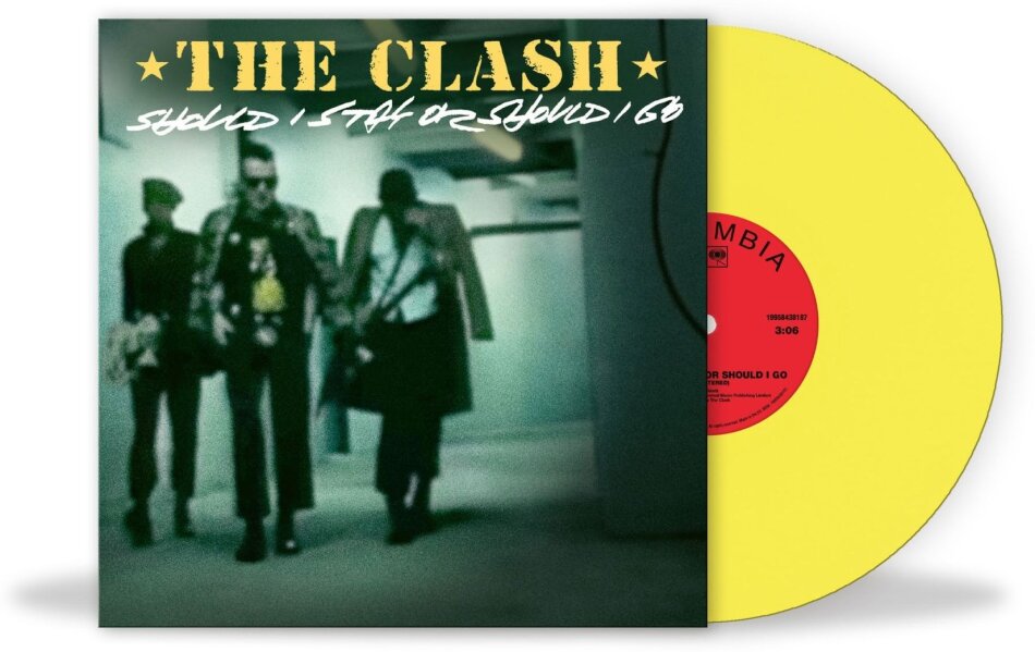 The Clash - Should I Stay Or Should I Go sunshine yellow vinyl, 12" Maxi