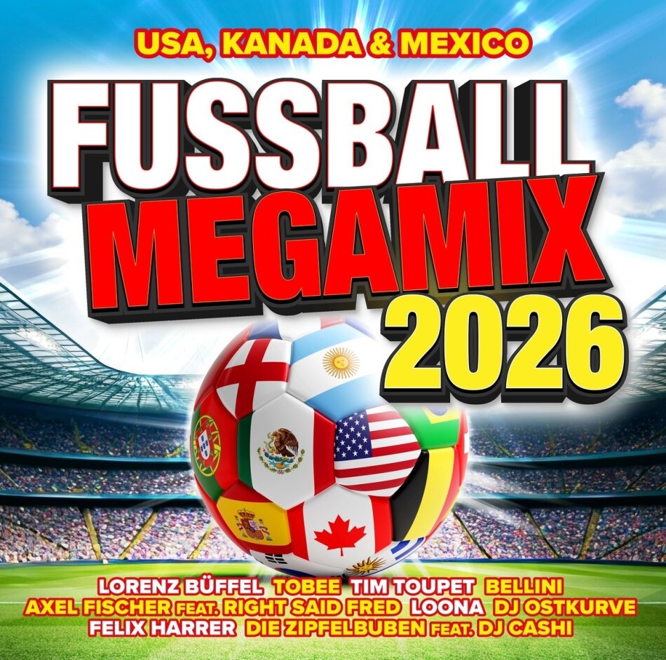 Fussball Megamix - USA, Kanada & Mexico 2026 2 CDs