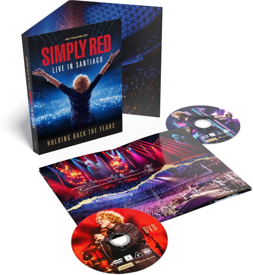 Simply Red - Holding Back The Years: 40 Years Of Simply Red - Live In Santiago Blu-ray + DVD